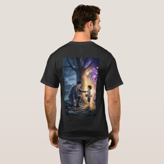 Distant Echoes Inner Child Retro Sci-Fi Magic Tシャツ (裏面フル)