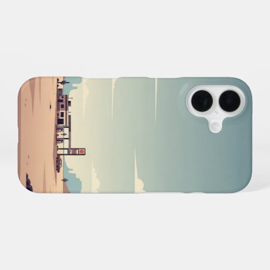 Distant Fuel Stop iPhone 16ケース (裏面横)