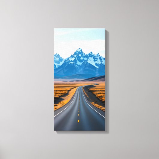 Distant Mountain Peaks キャンバスプリント (正面)