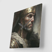 Distant War スクエア壁時計 (傾斜)