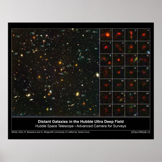 DistantGalaciesInUltraDeepField-20 ポスター (正面)