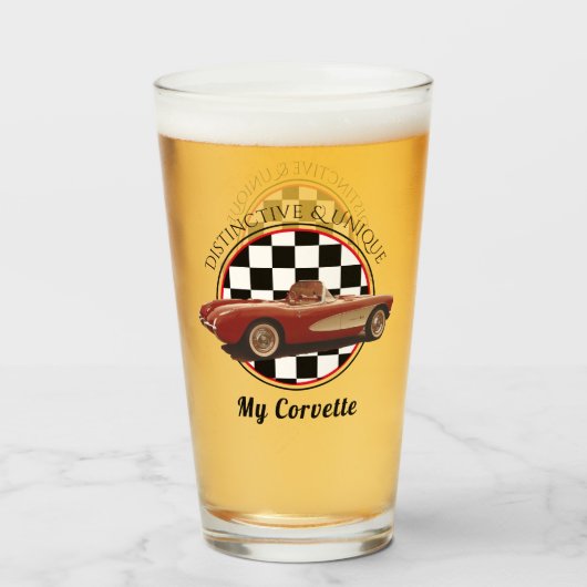 Distinct & ユニーク, My Corvette Glass Cup タンブラーグラス (ドリンク正面)