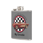Distinct & ユニーク, My Corvette Vinylフラスコ包まれたー フラスク (左)