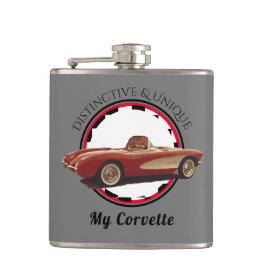 Distinct & ユニーク, My Corvette Vinylフラスコ包まれたー フラスク