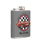 Distinct & ユニーク, My Corvette Vinylフラスコ包まれたー フラスク (右)