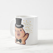 Distinguished Gentleman Capybara Mug with Top Hat コーヒーマグカップ (正面左)