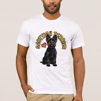 Distinguished Scottish Terrier Portrait T-Shirt Tシャツ