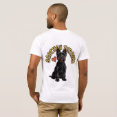 Distinguished Scottish Terrier Portrait T-Shirt Tシャツ (裏面フル)