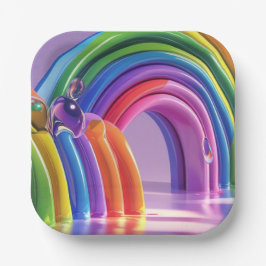 Distorted Rainbows ペーパープレート