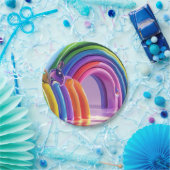 Distorted Rainbows ペーパープレート (パーティー)