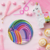 Distorted Rainbows ペーパープレート (パーティー)