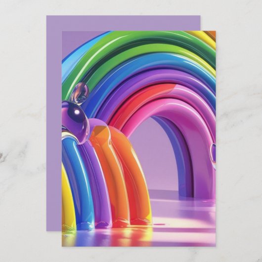 Distorted Rainbows 招待状 (正面/裏面)