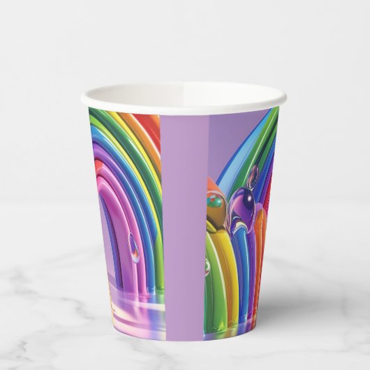 Distorted Rainbows 紙コップ (左)