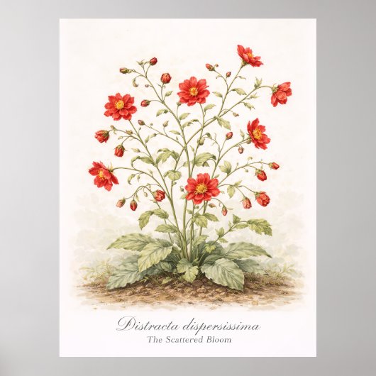 Distracta dispersissima - The Scattered Bloom ポスター (正面)