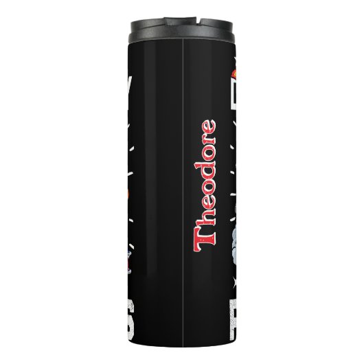 Distracted By Red Fire Trucks タンブラー (裏面)