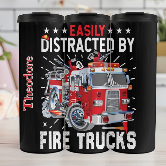 Distracted By Red Fire Trucks タンブラー
