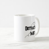 Distracted? Me? ADHD Funny Mug コーヒーマグカップ (正面右)