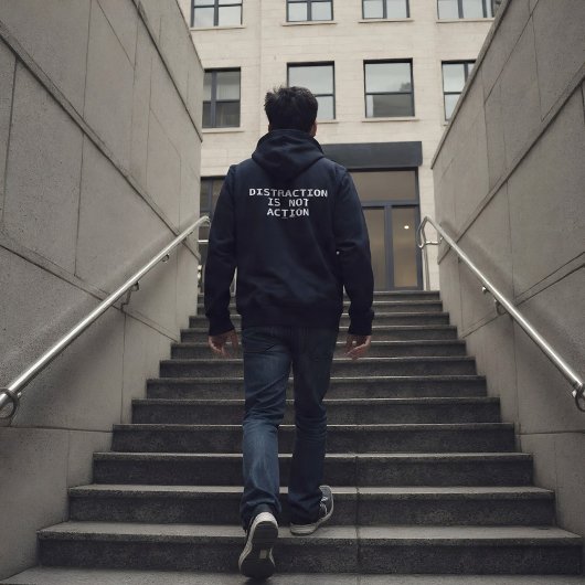 Distraction Is Not Action パーカ