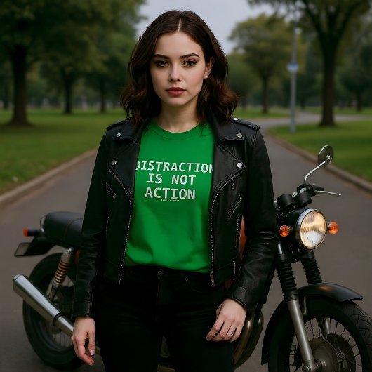 Distraction Is Not Action Tシャツ