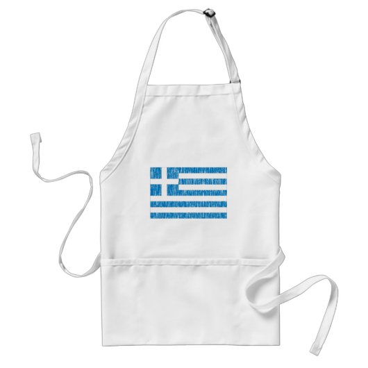 Distreesedのギリシャ人の旗 スタンダードエプロン (正面)