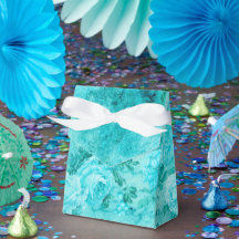  distressedブルーローズのコラージュ