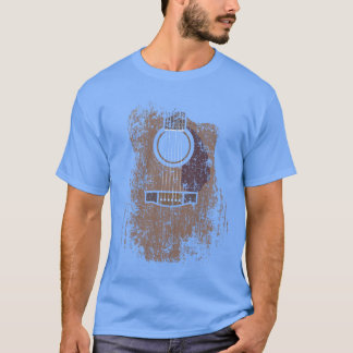 Distressed Acoustic Guitar Vintage Player Rock Rol Tシャツ