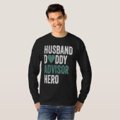 Distressed Advisor  Husband Daddy Advisor Hero Tシャツ (正面フル)