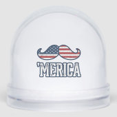 Distressed America Mustache Patriotic Vector Desig (正面)