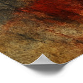 Distressed American Flag Vintage Patriotic  ポスター (角)