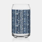 Distressed And Braided Blue Jean Denim ガラス缶 (右)