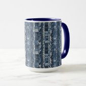 Distressed And Braided Blue Jean Denim マグカップ (正面右)