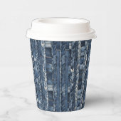 Distressed And Braided Blue Jean Denim 紙コップ (右)