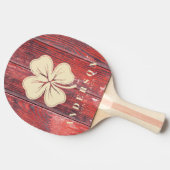 Distressed Barn Boards Four Leaf Clover with Name 卓球ラケット (横)