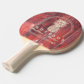 Distressed Barn Boards Pineapple Wedding Arch&Name 卓球ラケット (正面アングル)
