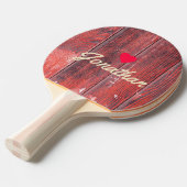 Distressed Barn Boards Vintage Heart Signature 卓球ラケット (正面アングル)