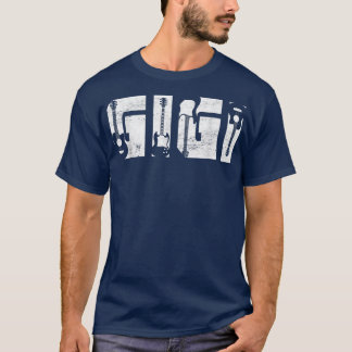 Distressed Best Gigi Ever Guitar Lover Guitarist T Tシャツ