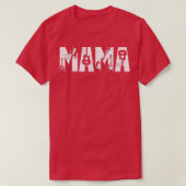Distressed Best Mama Ever Guitar Lover Guitarist  Tシャツ (デザイン正面)