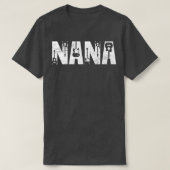 Distressed Best Nana Ever Guitar Lover Guitarist22 Tシャツ (デザイン正面)