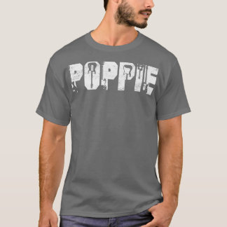 Distressed Best Poppie Ever Guitar Lover Guitarist Tシャツ