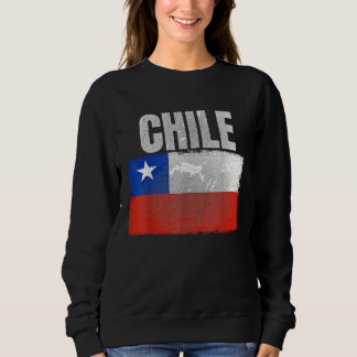 Distressed Chile Flag Graphic for Men Women Hispan スウェットシャツ