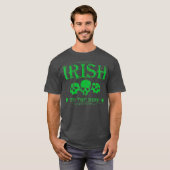 Distressed Cool Irish Skull St Patricks St Day Tシャツ (正面フル)