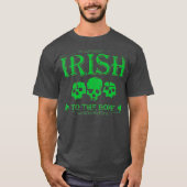 Distressed Cool Irish Skull St Patricks St Day Tシャツ (正面)