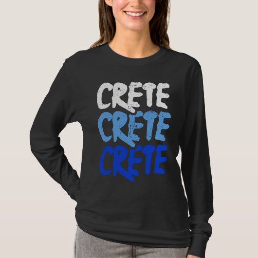 Distressed Crete Greece  Greek Island Crete Tシャツ (正面)