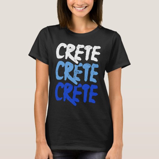 Distressed Crete Greece  Greek Island Crete Tシャツ (正面)