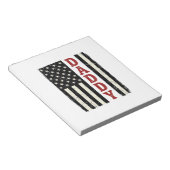 Distressed Daddy American Flag Shirt Design_1 ノートパッド (アングル)