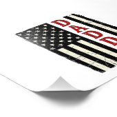 Distressed Daddy American Flag Shirt Design_1 フォトプリント (角)