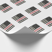 Distressed Daddy American Flag Shirt Design_1 ラッピングペーパー (角)