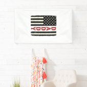 Distressed Daddy American Flag Shirt Design_1 横断幕 (インサイチュ)