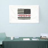 Distressed Daddy American Flag Shirt Design_1 横断幕 (トレードショー)
