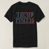 Distressed Donald Trump Mike Pence 2016 Pullover Tシャツ (デザイン正面)
